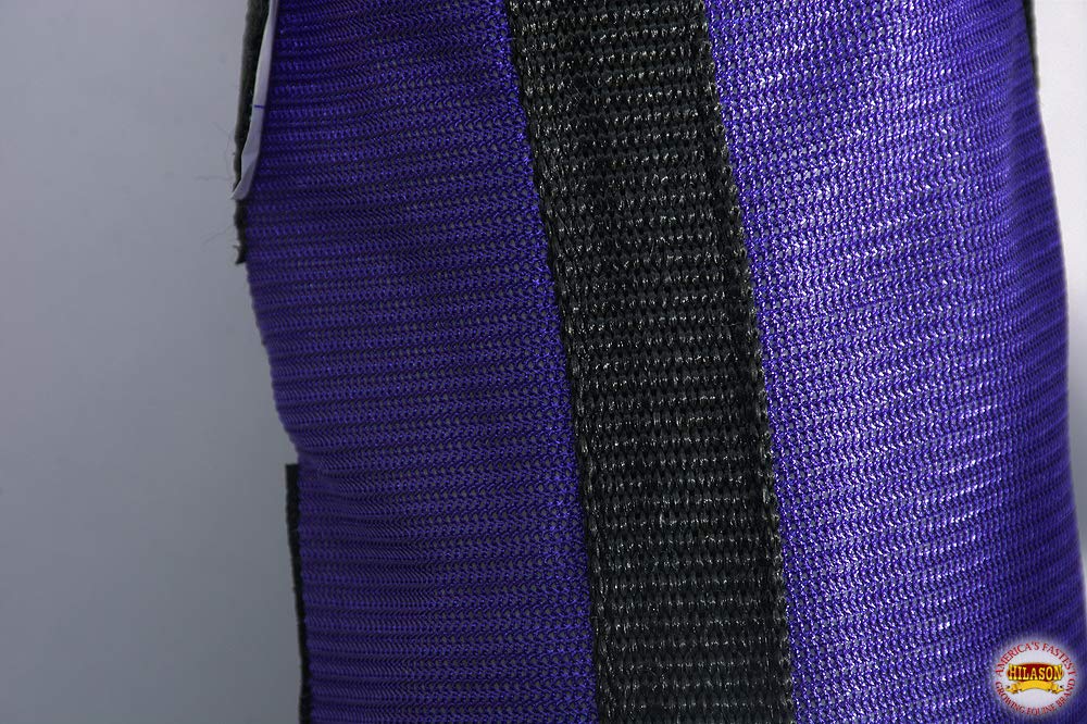 HILASON Western Horse Fly Boots W/Fleece Uv Protection Insects Purple